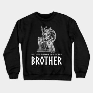 Viking Brother Scandinavian Mythology Norse God Odin Crewneck Sweatshirt